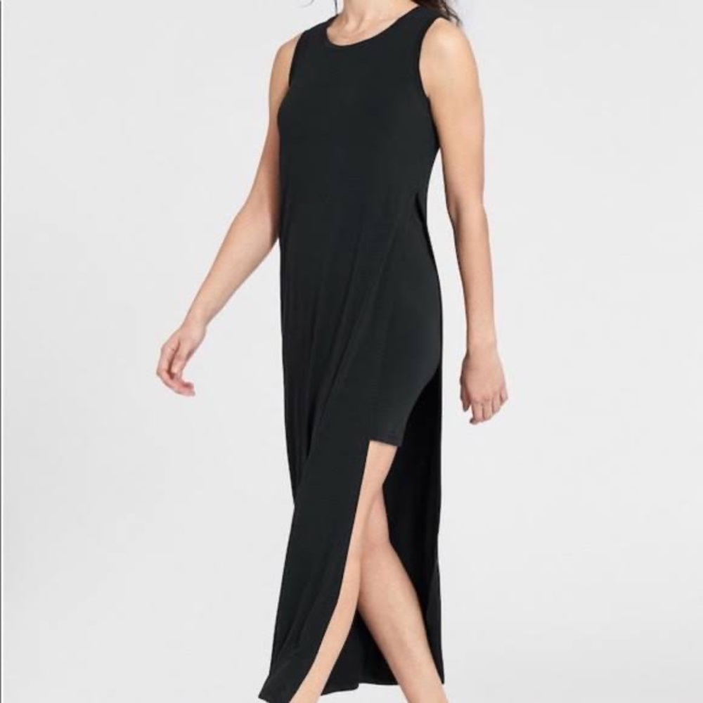 Athleta Bodycon Max Black Dress
